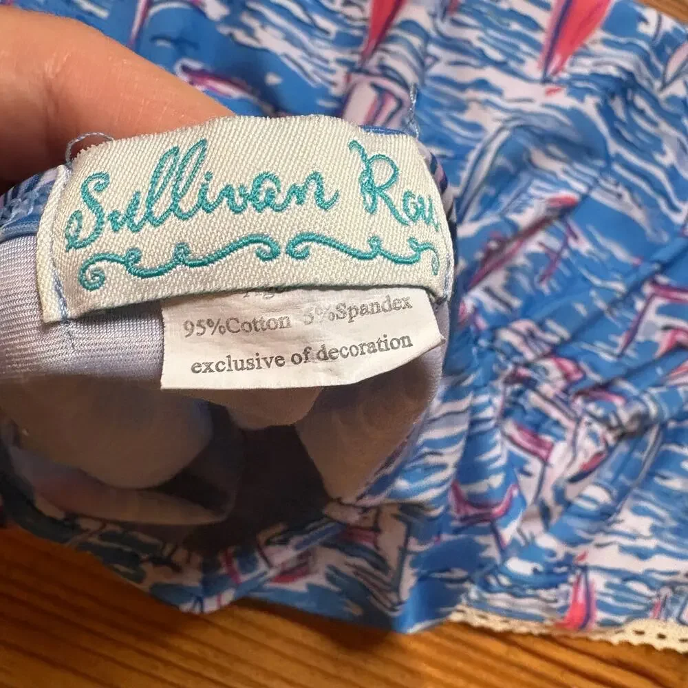 Sullivan Row blue sailboat nautical sleeveless girls dress SIZE‎ 4